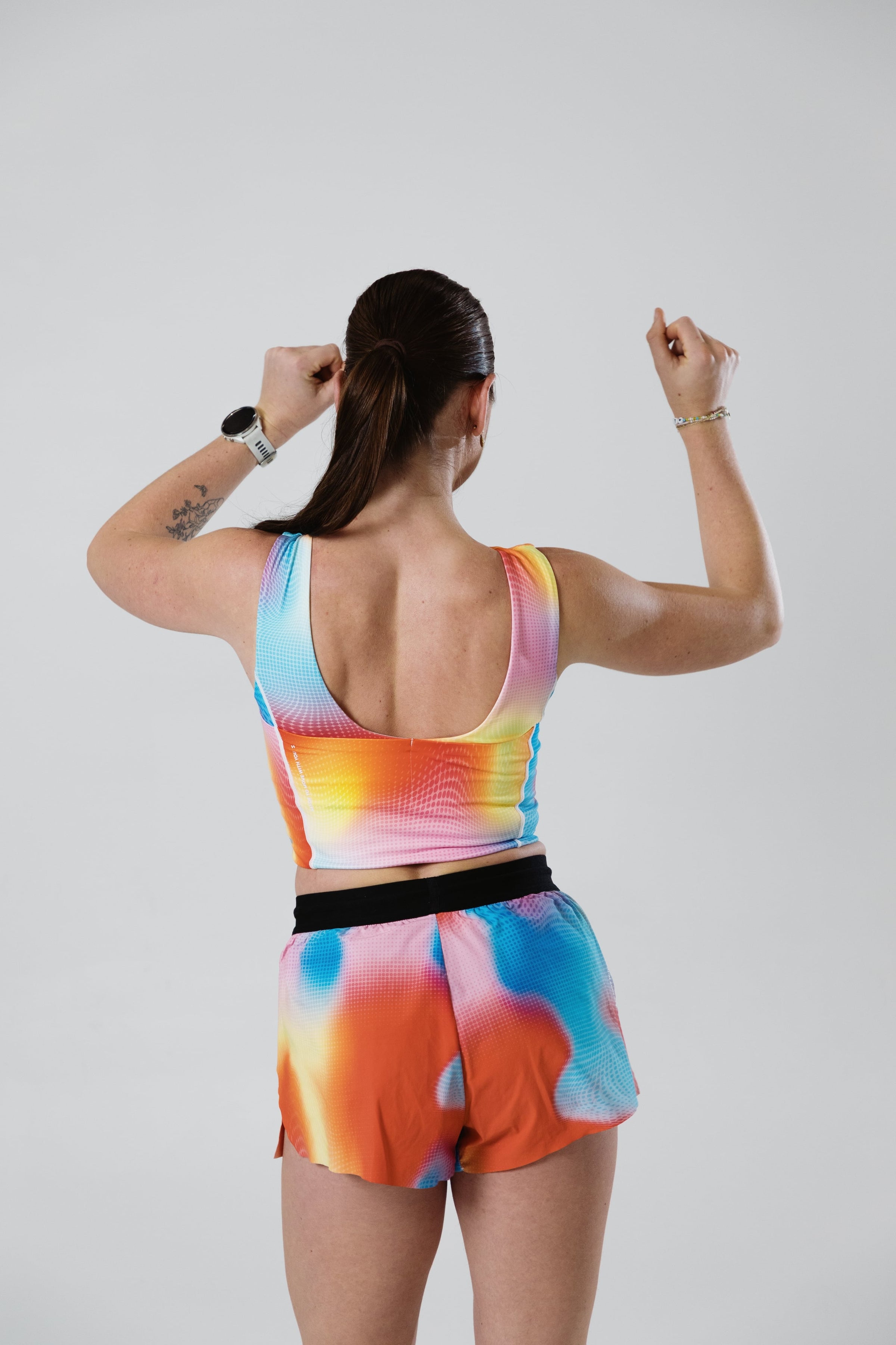 SASH Flow State Print Free Short, rear fit detail
